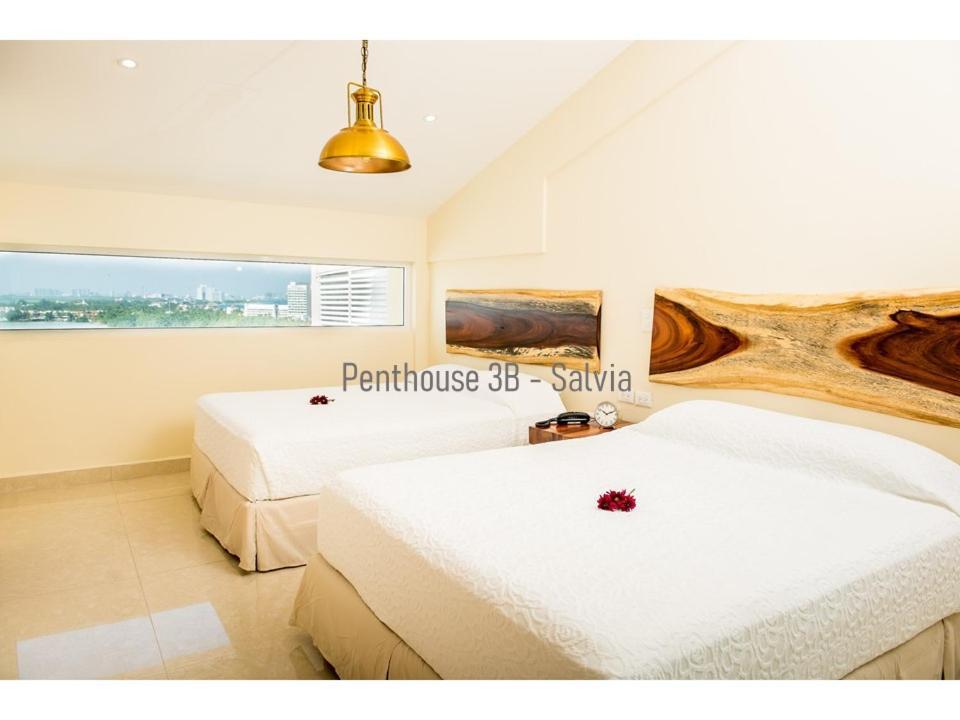2 Story Oceanfront Penthouses On Cancun Beach! ภายนอก รูปภาพ