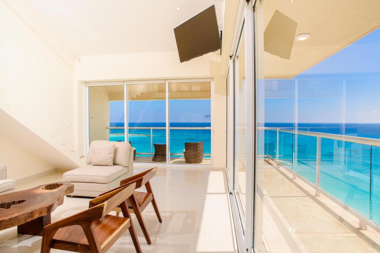 2 Story Oceanfront Penthouses On Cancun Beach! ภายนอก รูปภาพ