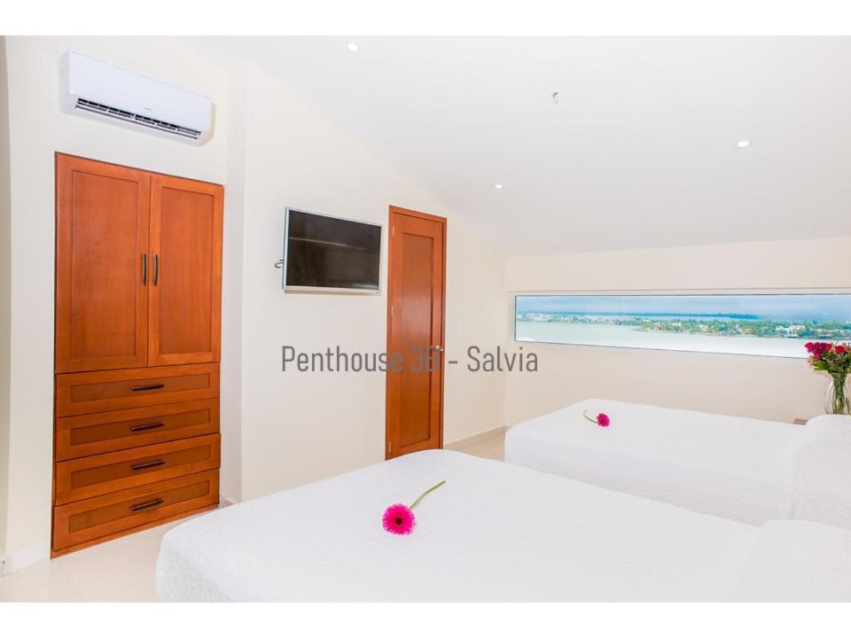 2 Story Oceanfront Penthouses On Cancun Beach! ภายนอก รูปภาพ